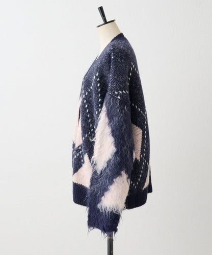 菱格針織開衫【SUM1 STYLE】