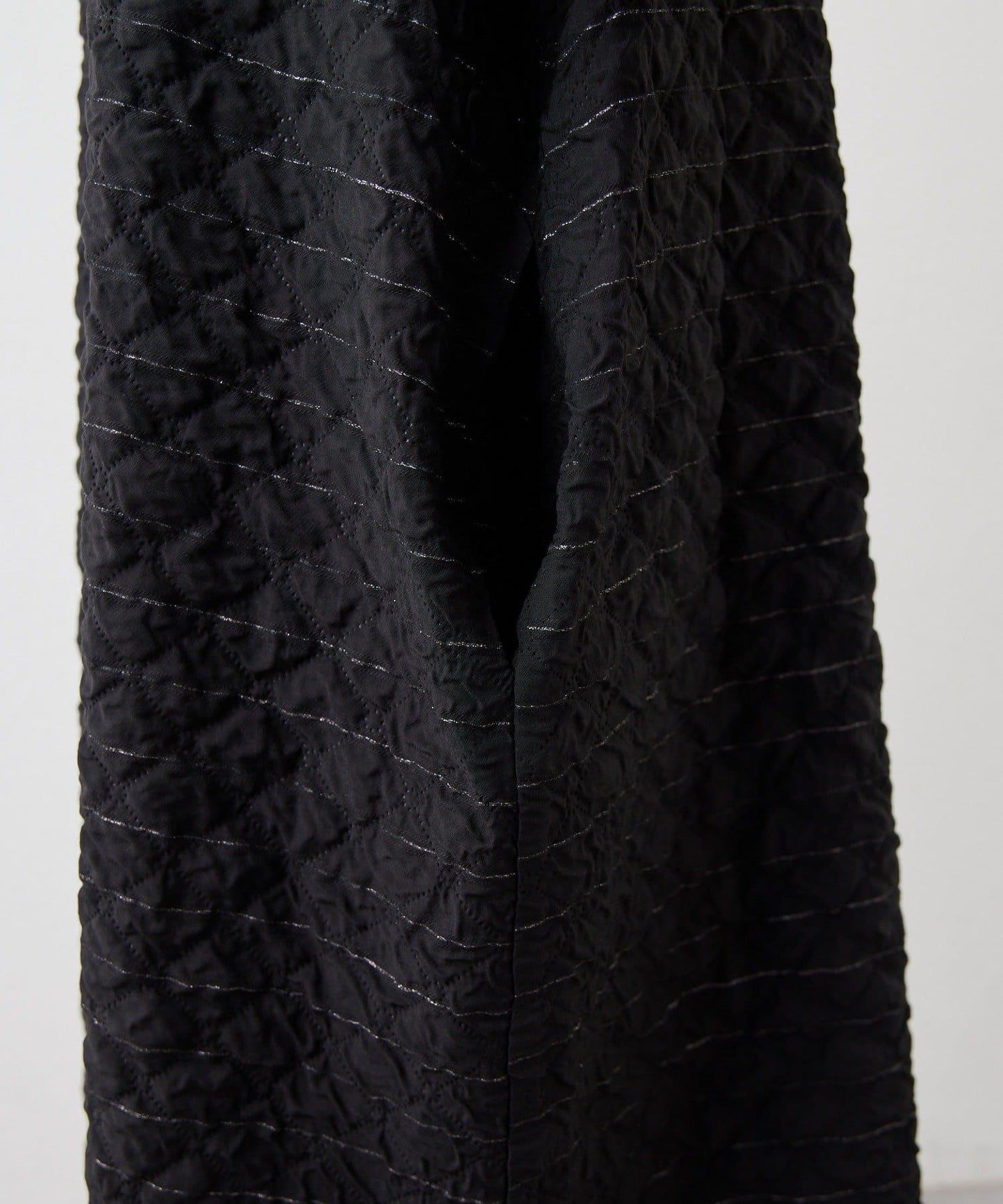 《オケージョン/ストライプ》長袖褶皺連衣裙【SUM1 STYLE】