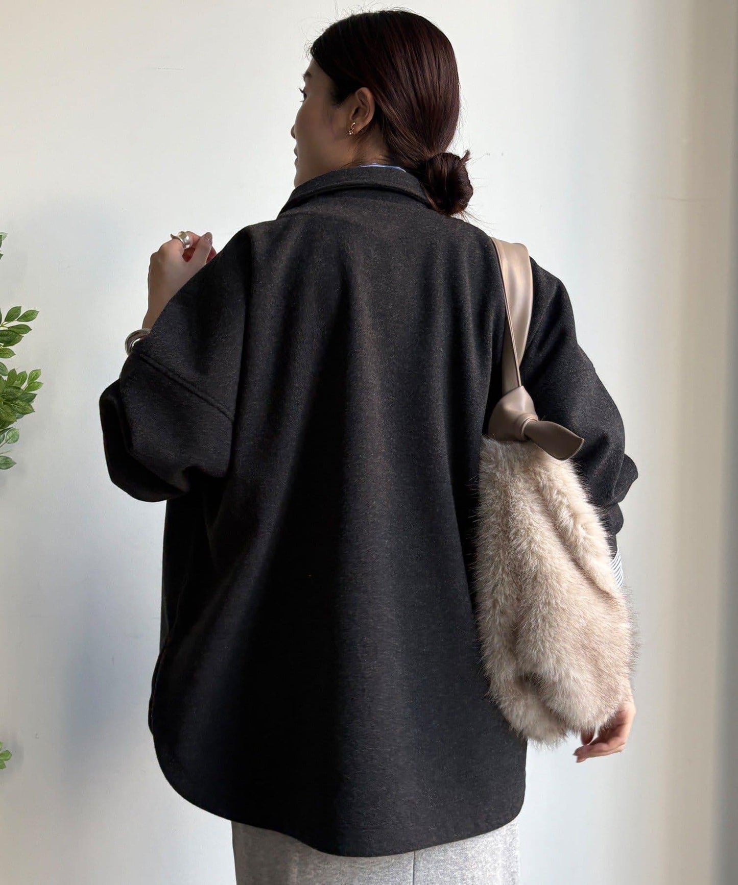 輕質羊毛呢襯衫夾克