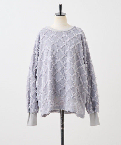 可伸縮透視蕾絲衛衣【SUM1 STYLE(スミスタイル)】