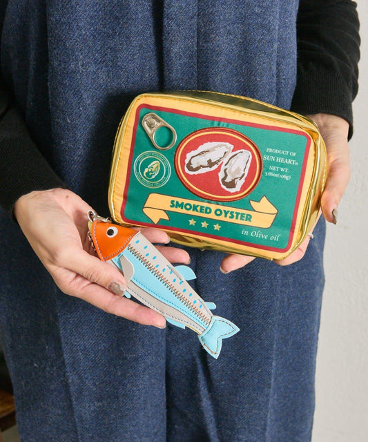 OYSTER&FISH/牡蠣罐頭&魚形收納包