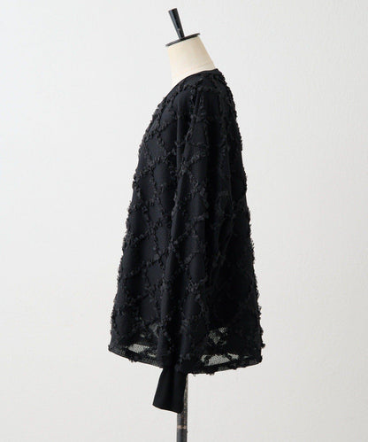 可伸縮透視蕾絲衛衣【SUM1 STYLE(スミスタイル)】