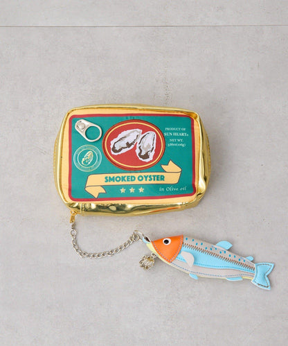 OYSTER&FISH/牡蠣罐頭&魚形收納包