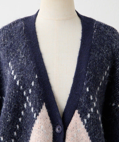 菱格針織開衫【SUM1 STYLE】