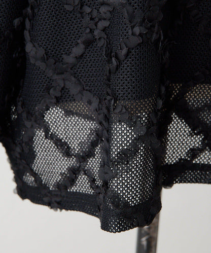 可伸縮透視蕾絲衛衣【SUM1 STYLE(スミスタイル)】
