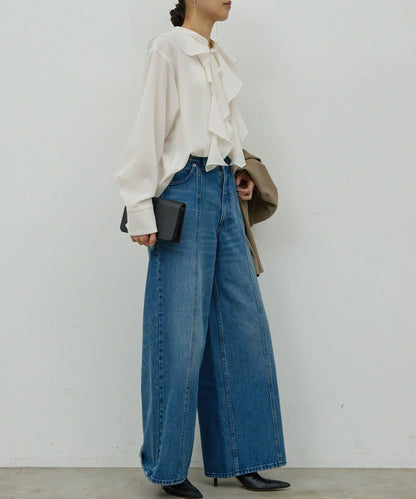 荷葉邊領結襯衫