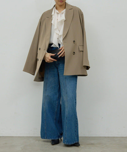 荷葉邊領結襯衫