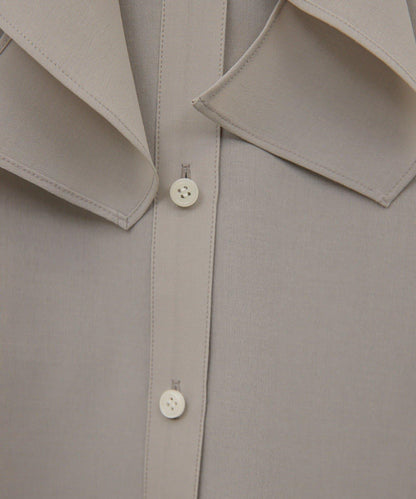 荷葉邊領結襯衫