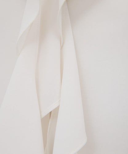 荷葉邊領結襯衫