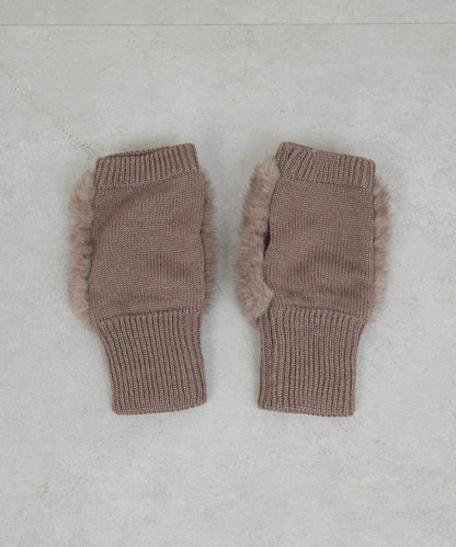 仿皮草手部保暖套