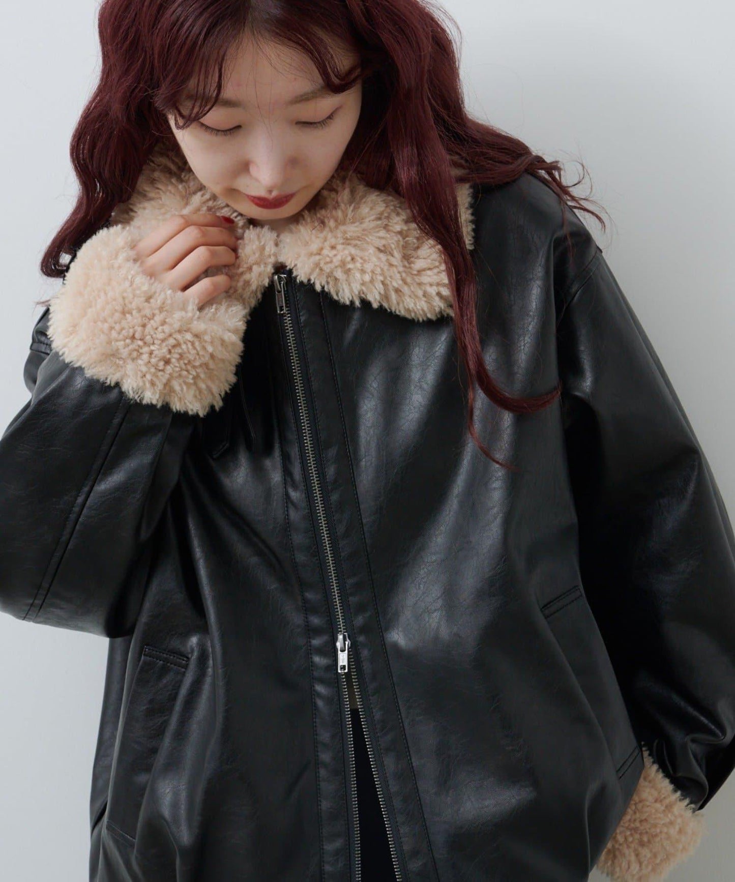 羊羔絨飛行夾克