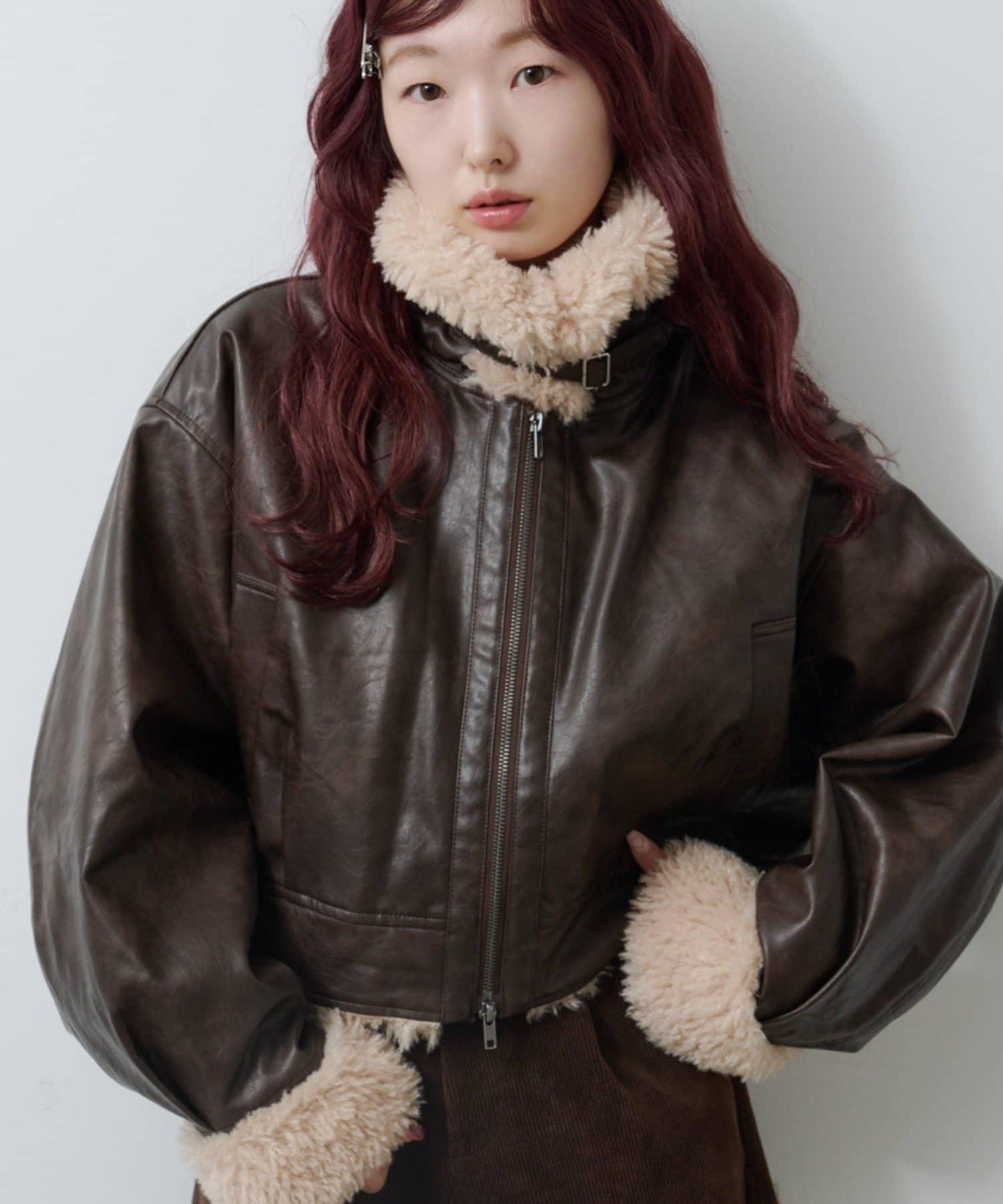 羊羔絨飛行夾克