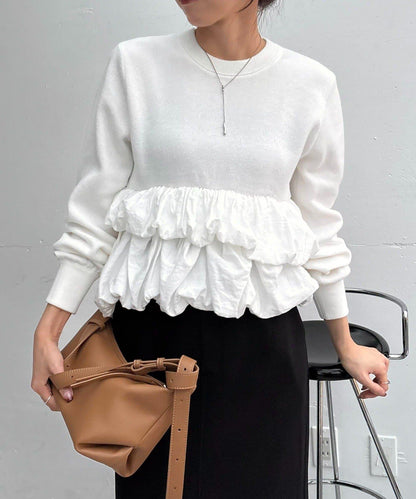 泡泡層疊套頭衫