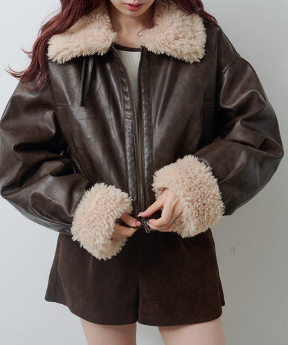 羊羔絨飛行夾克