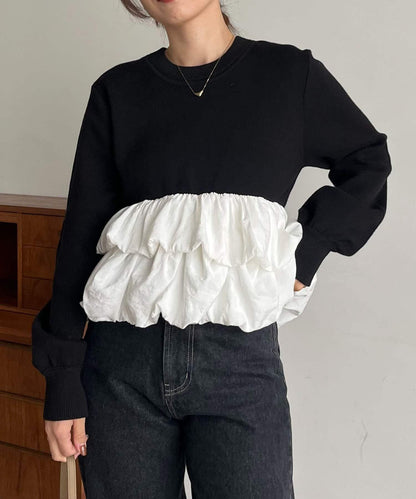 泡泡層疊套頭衫