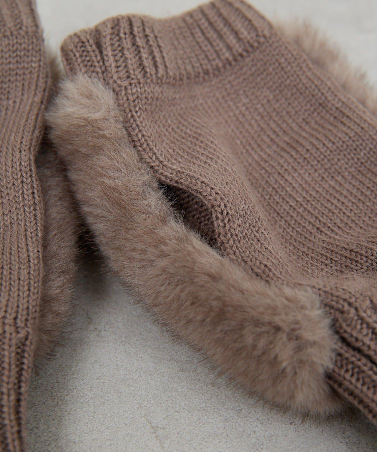 仿皮草手部保暖套