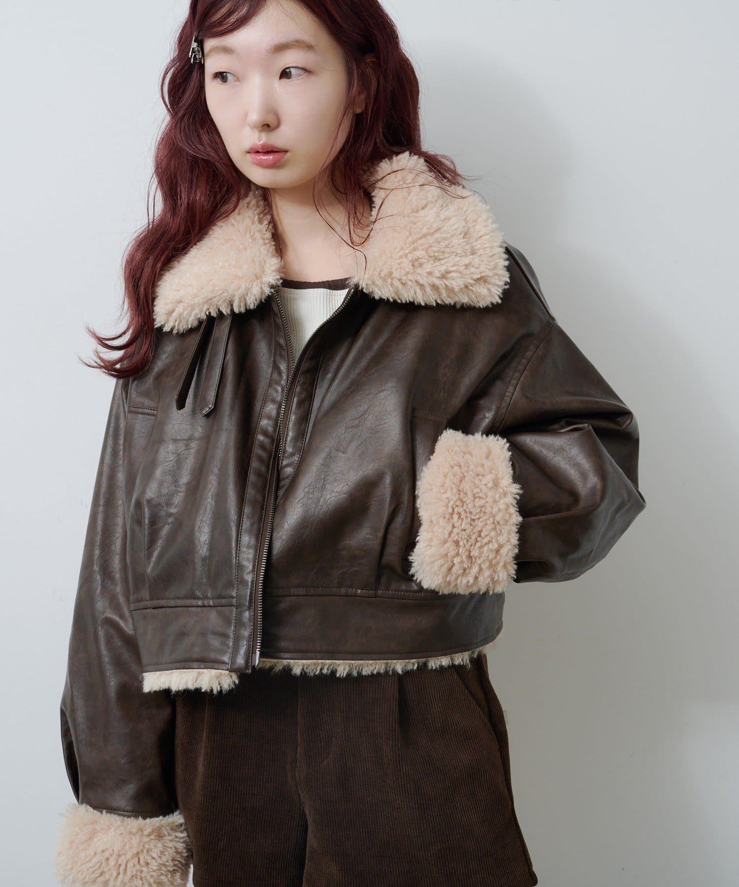 羊羔絨飛行夾克