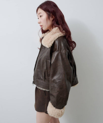 羊羔絨飛行夾克