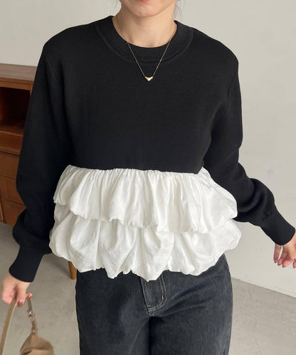 泡泡層疊套頭衫