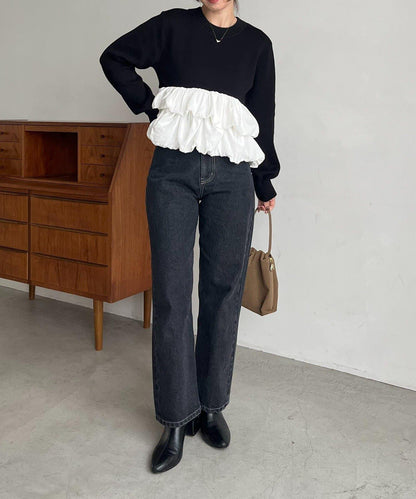 泡泡層疊套頭衫