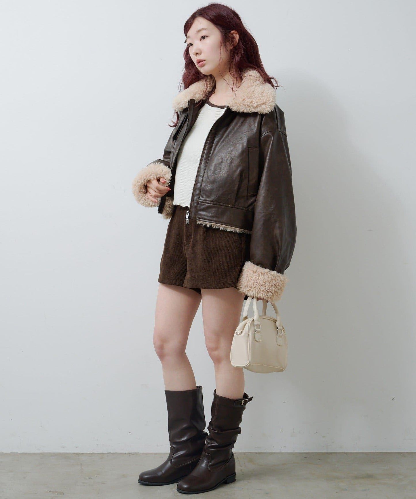 羊羔絨飛行夾克