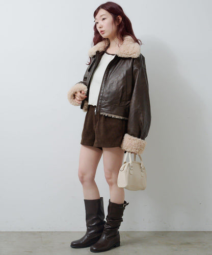 羊羔絨飛行夾克