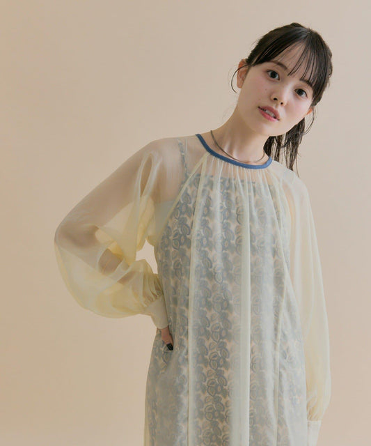 11/1（週六）12:00開始！【數量限定】【森川企畫】透視疊穿連衣裙套裝