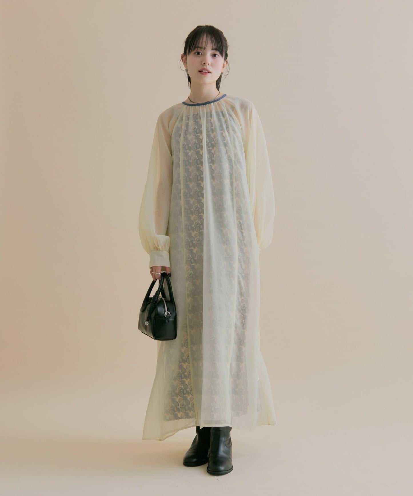 11/1（週六）12:00開始！【數量限定】【森川企畫】透視疊穿連衣裙套裝