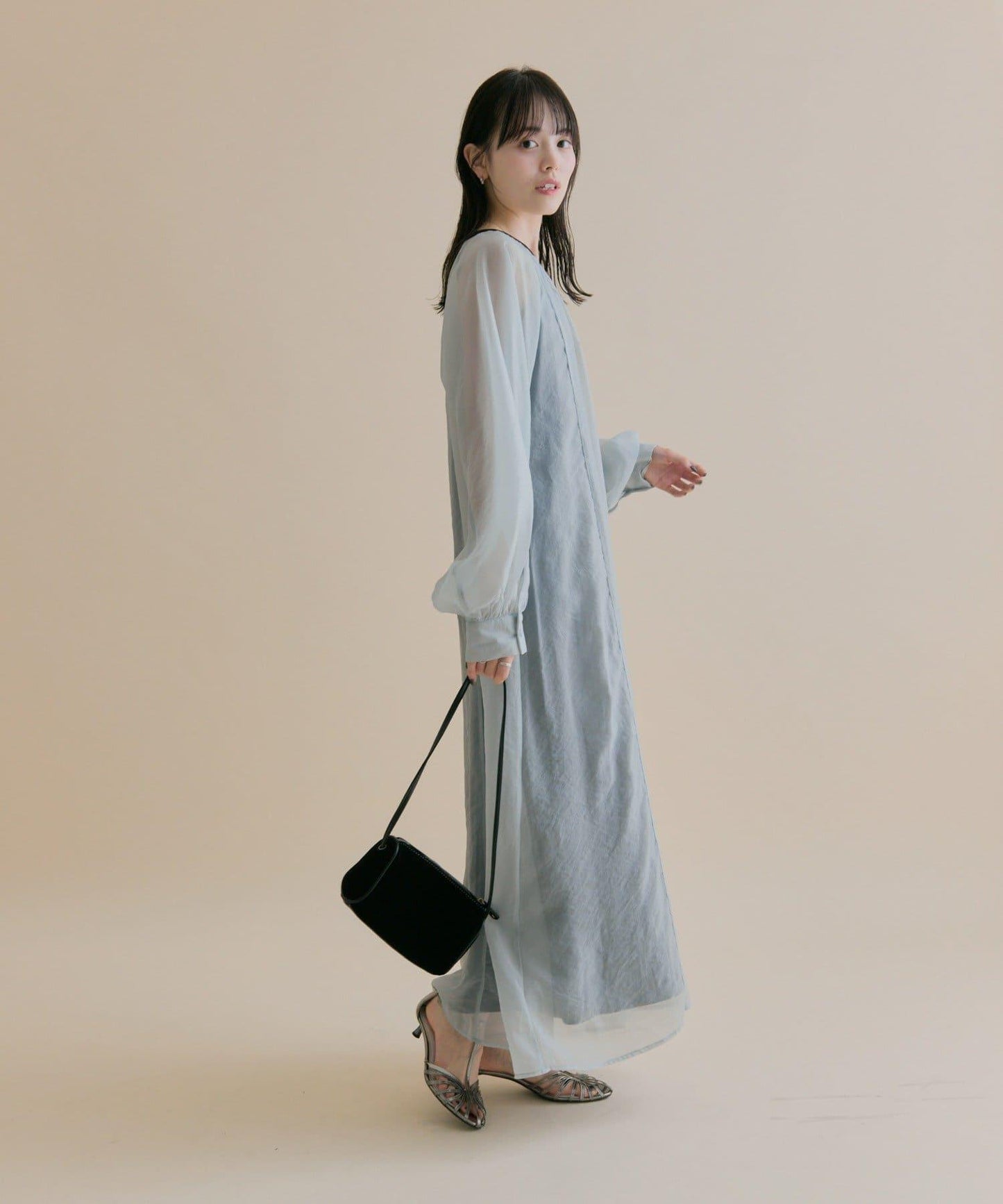 11/1（週六）12:00開始！【數量限定】【森川企畫】透視疊穿連衣裙套裝