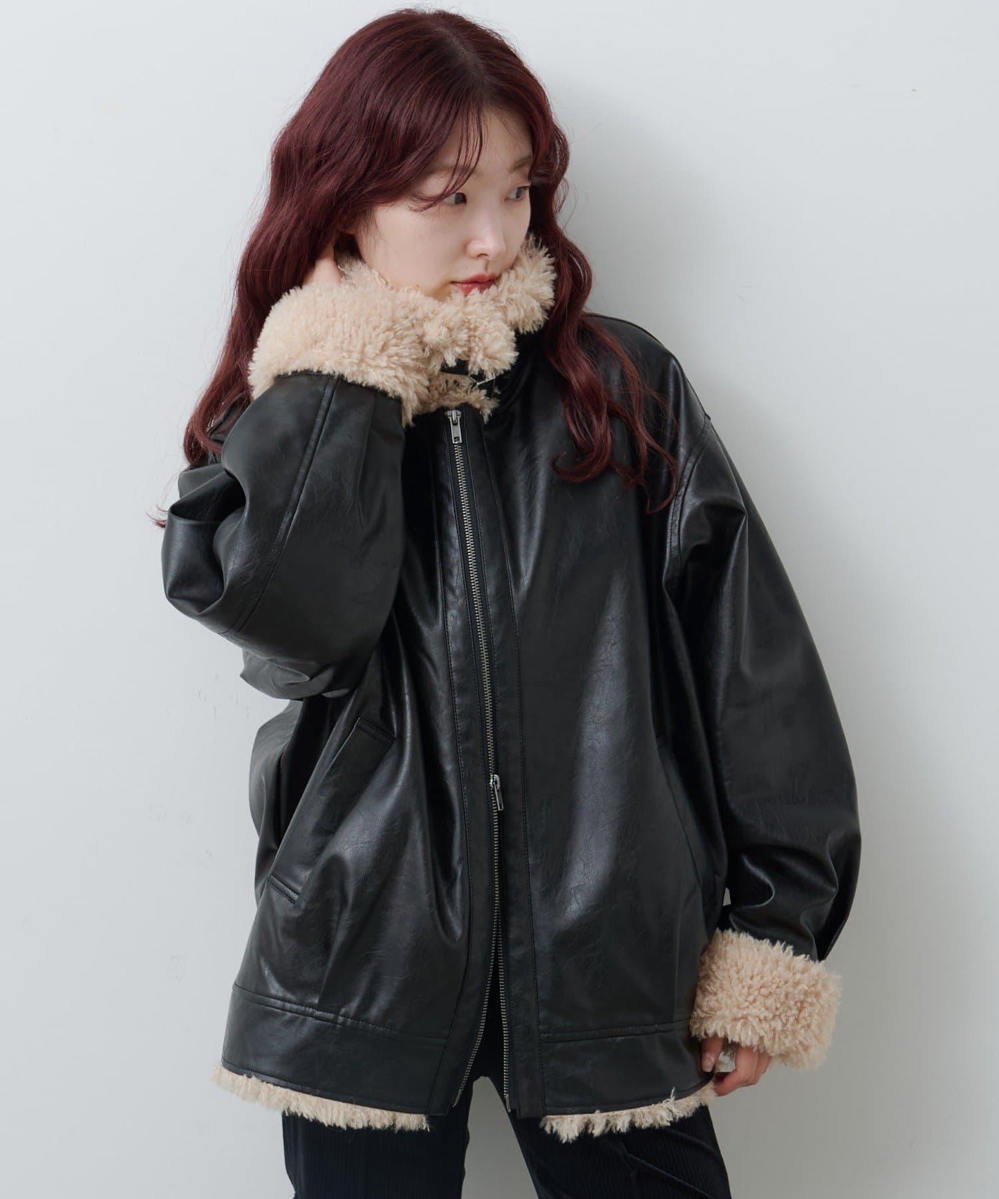 羊羔絨飛行夾克