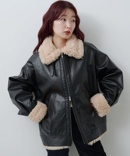 羊羔絨飛行夾克