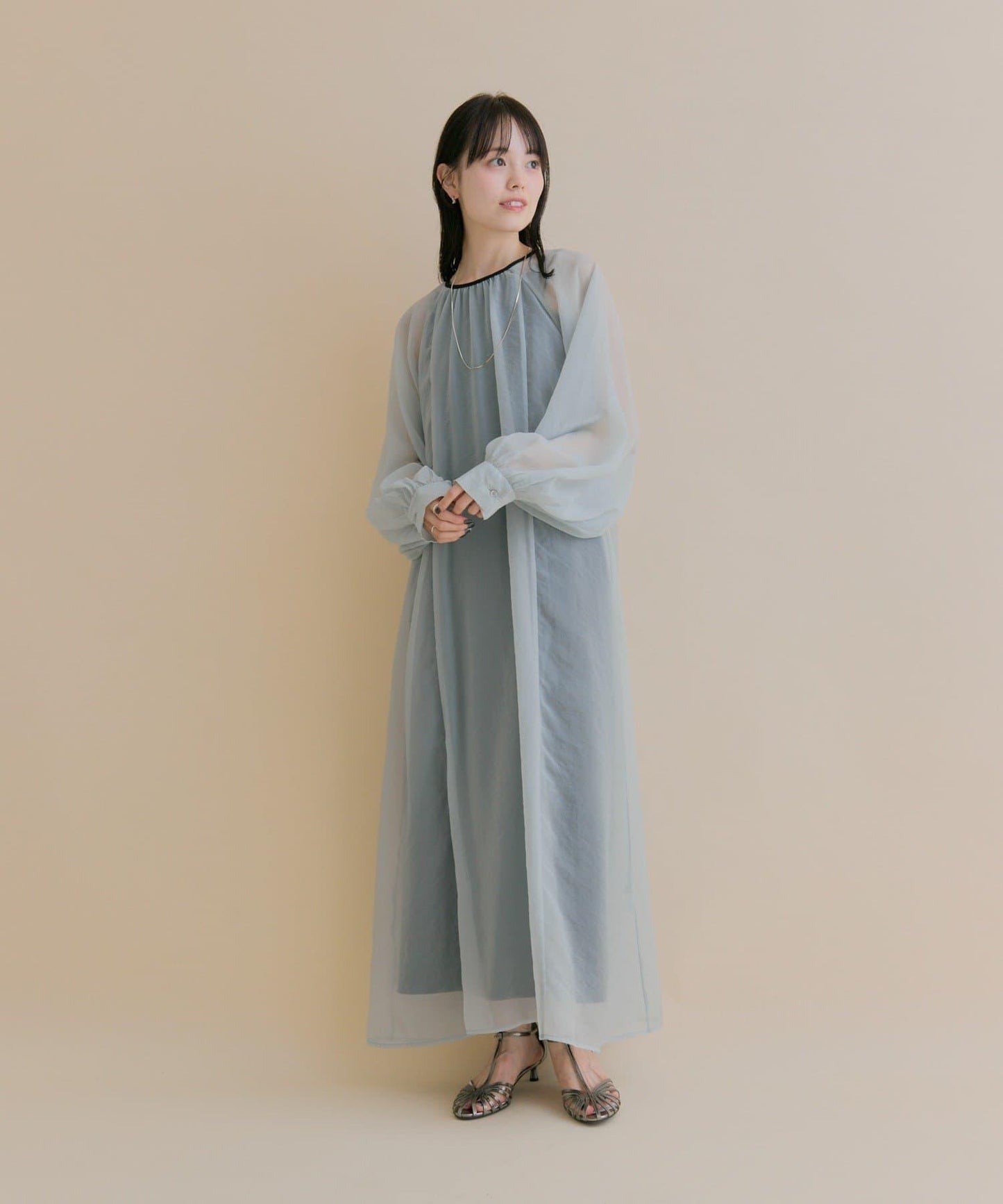 11/1（週六）12:00開始！【數量限定】【森川企畫】透視疊穿連衣裙套裝