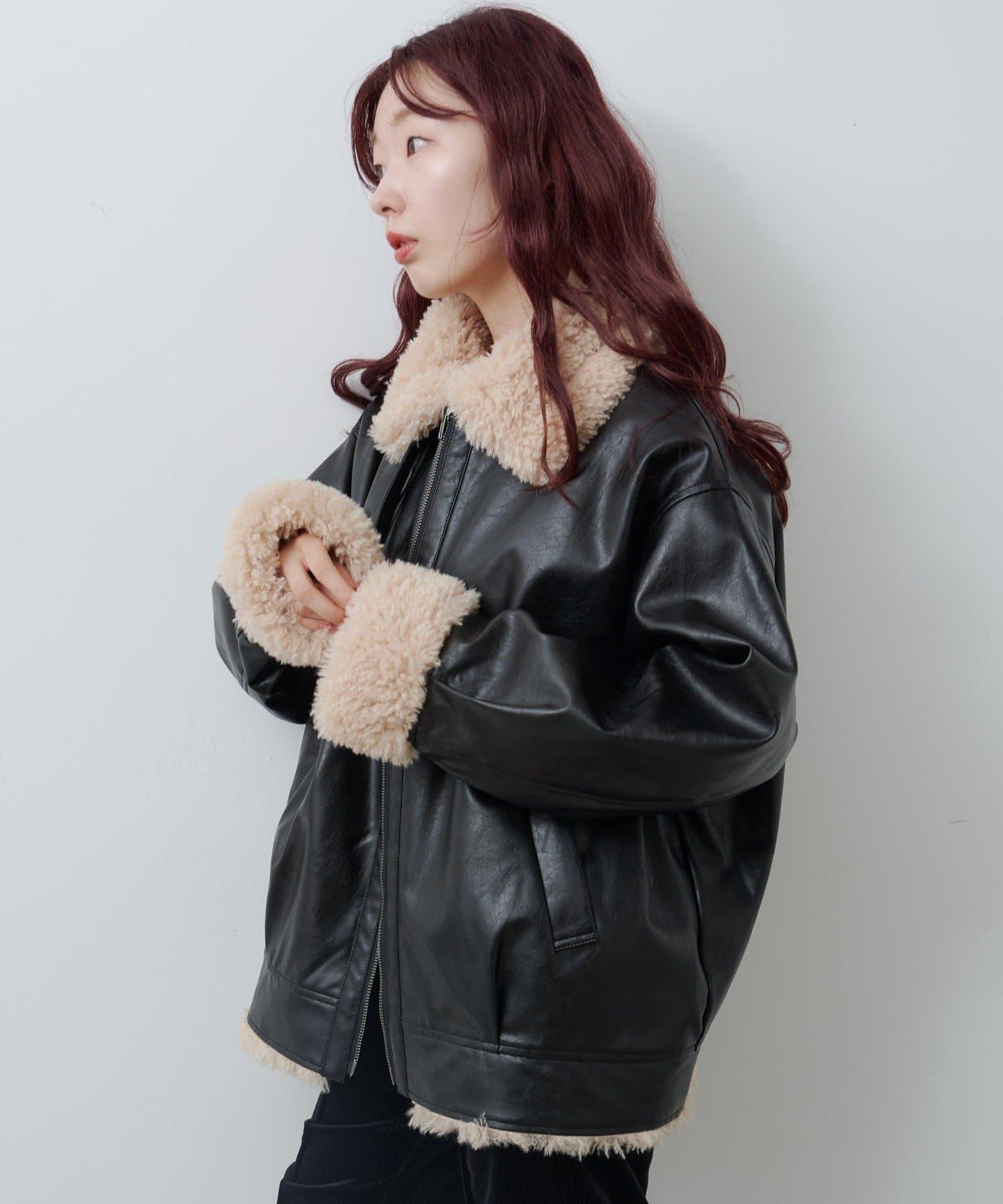 羊羔絨飛行夾克