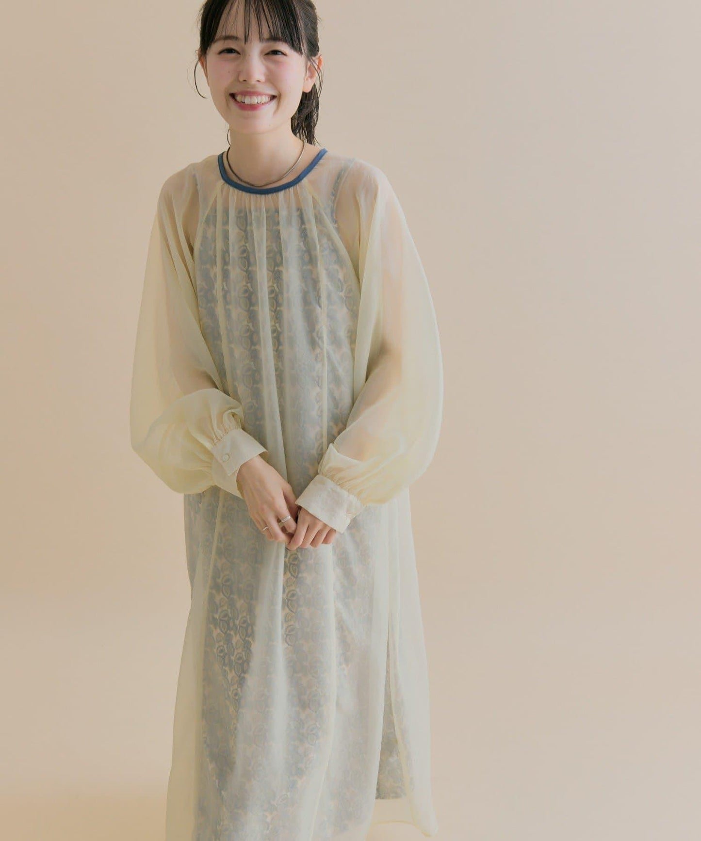 11/1（週六）12:00開始！【數量限定】【森川企畫】透視疊穿連衣裙套裝