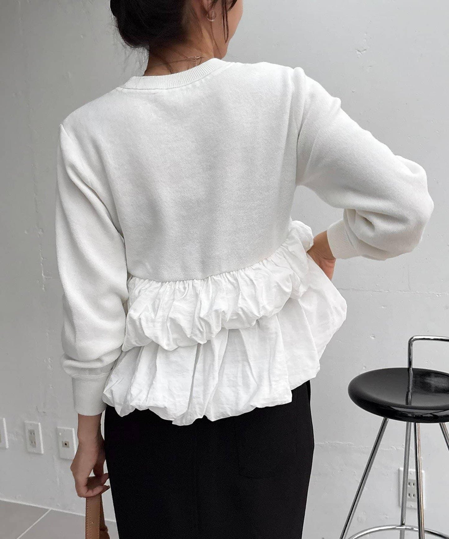 泡泡層疊套頭衫