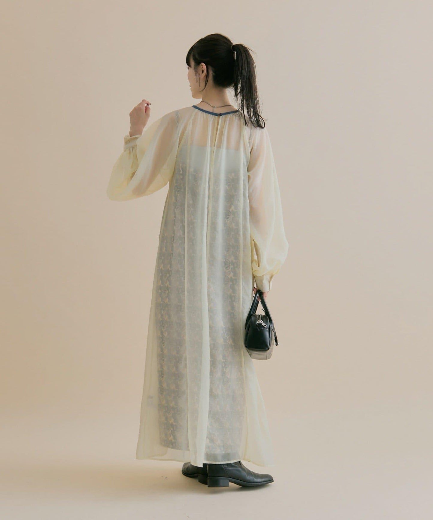 11/1（週六）12:00開始！【數量限定】【森川企畫】透視疊穿連衣裙套裝