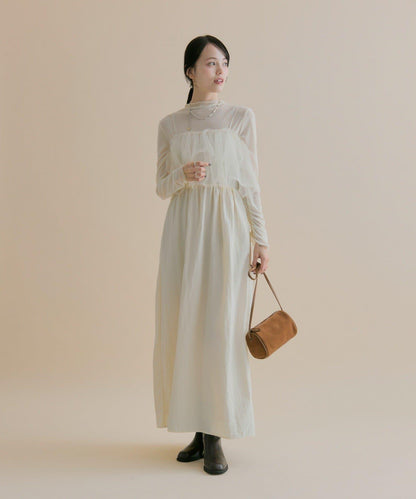 11/1（週六）12:00開始！【數量限定】【森川企畫】網紗吊帶連衣裙套裝