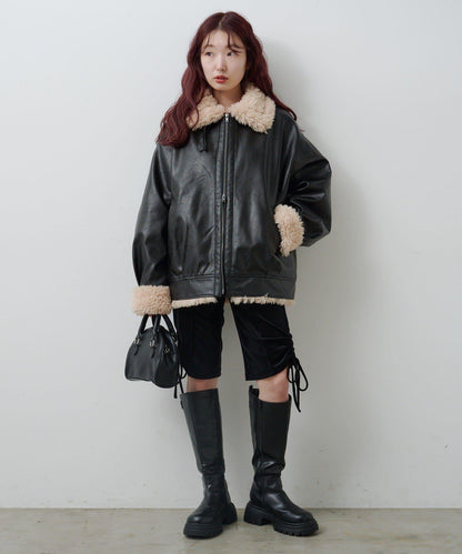 羊羔絨飛行夾克