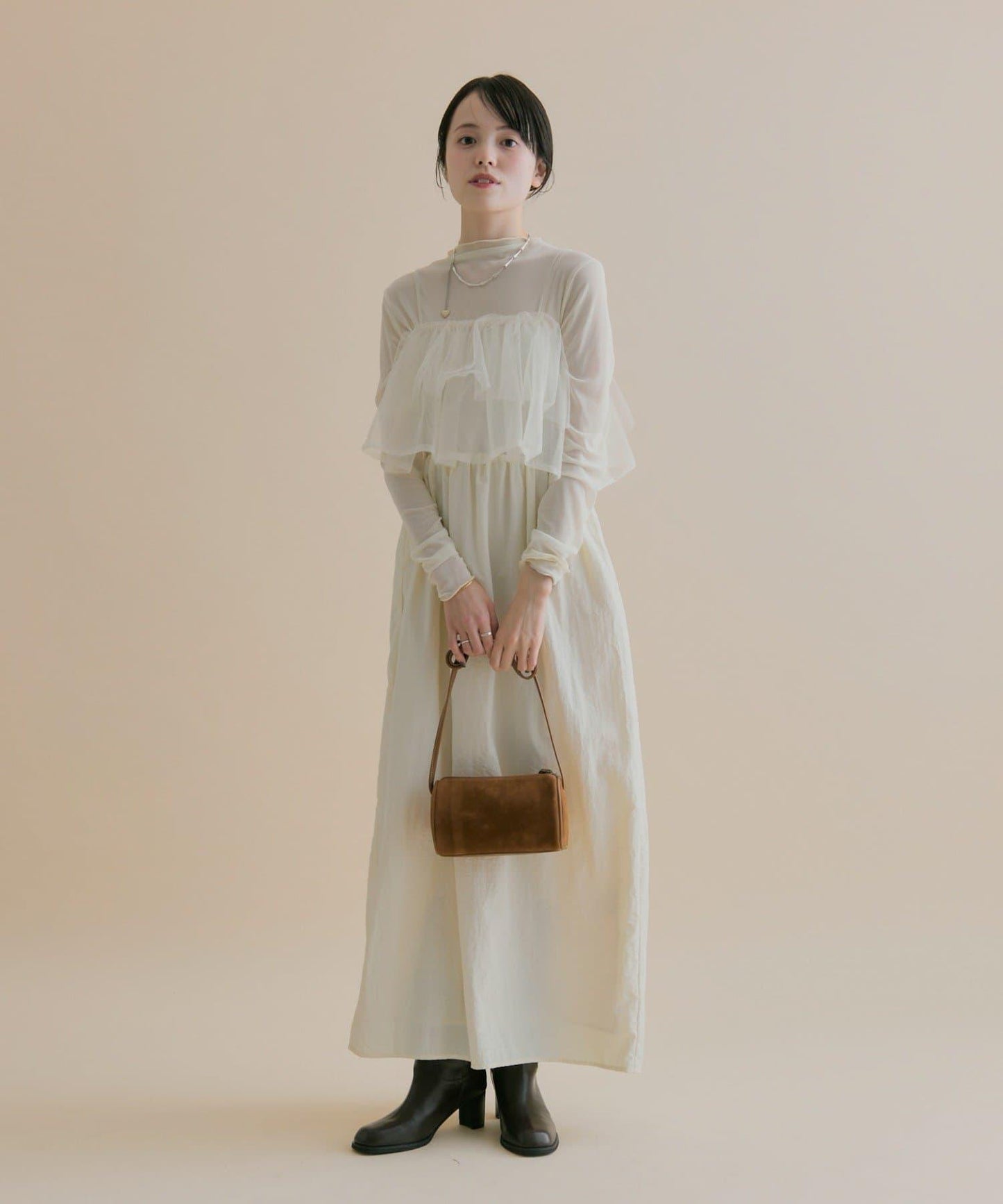 11/1（週六）12:00開始！【數量限定】【森川企畫】網紗吊帶連衣裙套裝