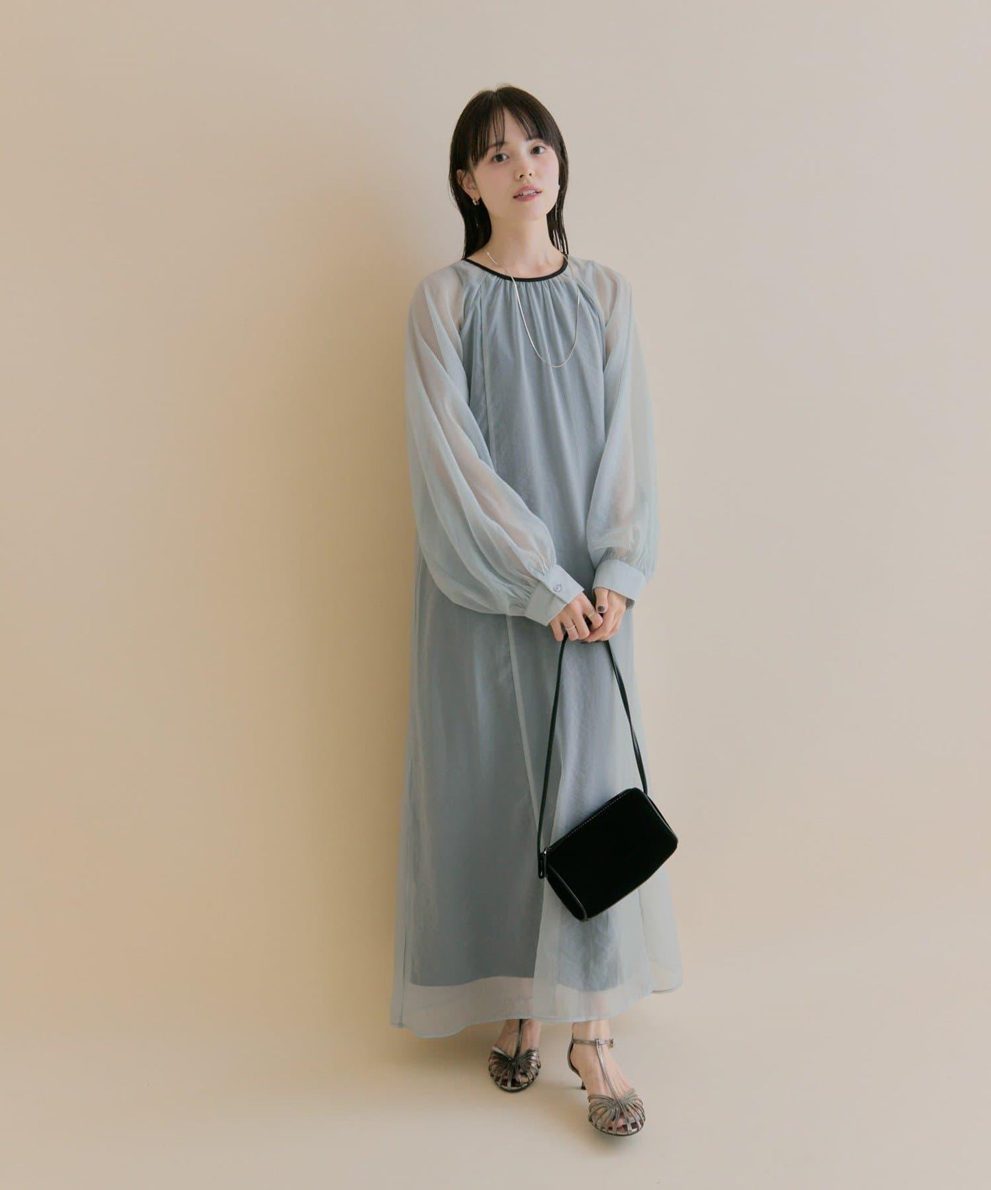 11/1（週六）12:00開始！【數量限定】【森川企畫】透視疊穿連衣裙套裝