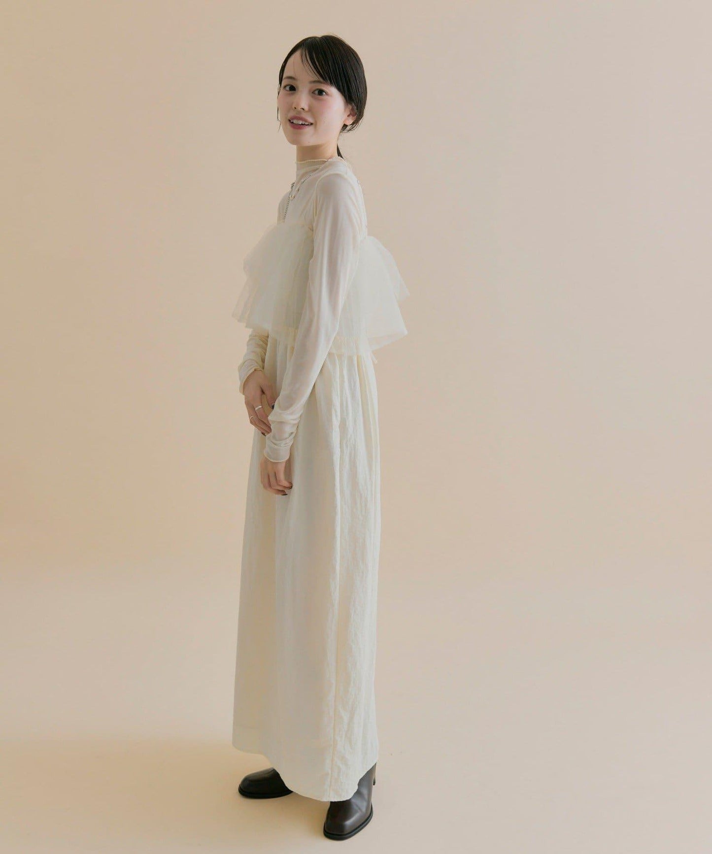 11/1（週六）12:00開始！【數量限定】【森川企畫】網紗吊帶連衣裙套裝