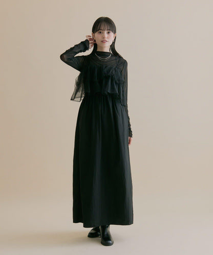 11/1（週六）12:00開始！【數量限定】【森川企畫】網紗吊帶連衣裙套裝