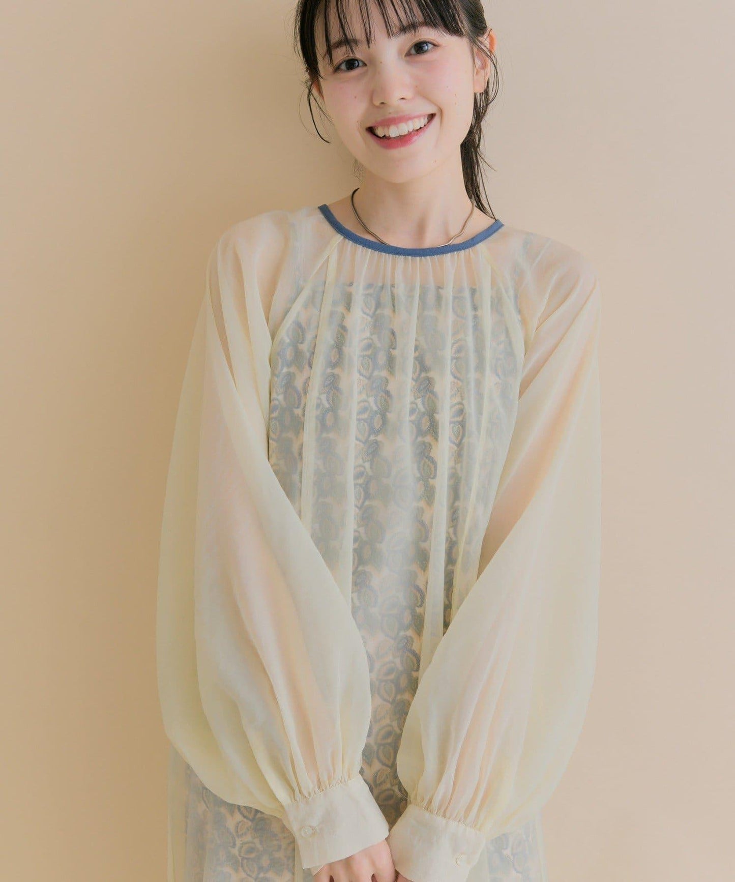 11/1（週六）12:00開始！【數量限定】【森川企畫】透視疊穿連衣裙套裝