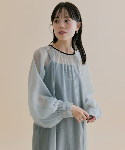 11/1（週六）12:00開始！【數量限定】【森川企畫】透視疊穿連衣裙套裝