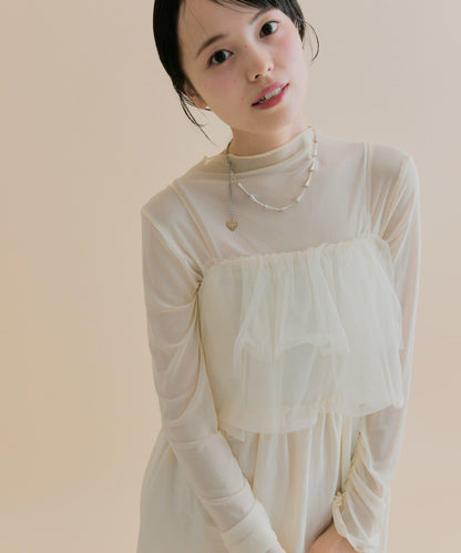 11/1（週六）12:00開始！【數量限定】【森川企畫】網紗吊帶連衣裙套裝