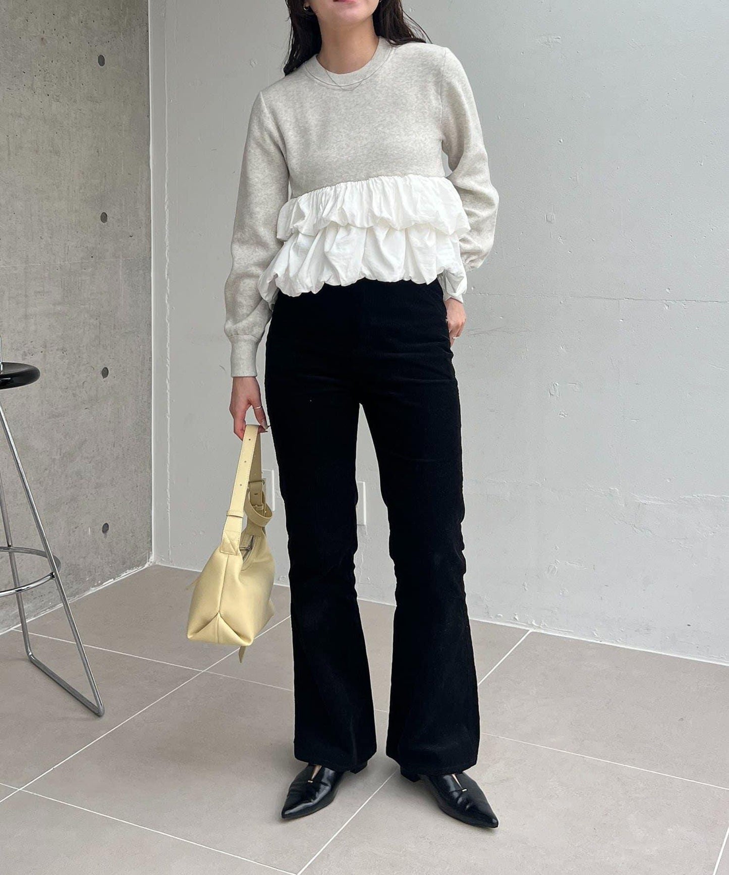 泡泡層疊套頭衫