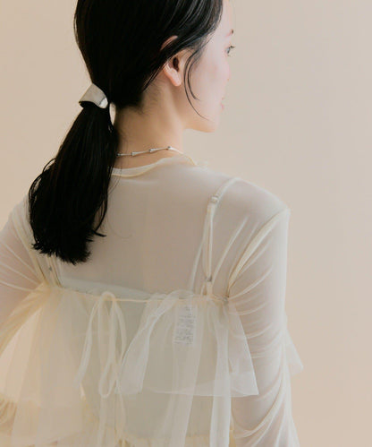 11/1（週六）12:00開始！【數量限定】【森川企畫】網紗吊帶連衣裙套裝