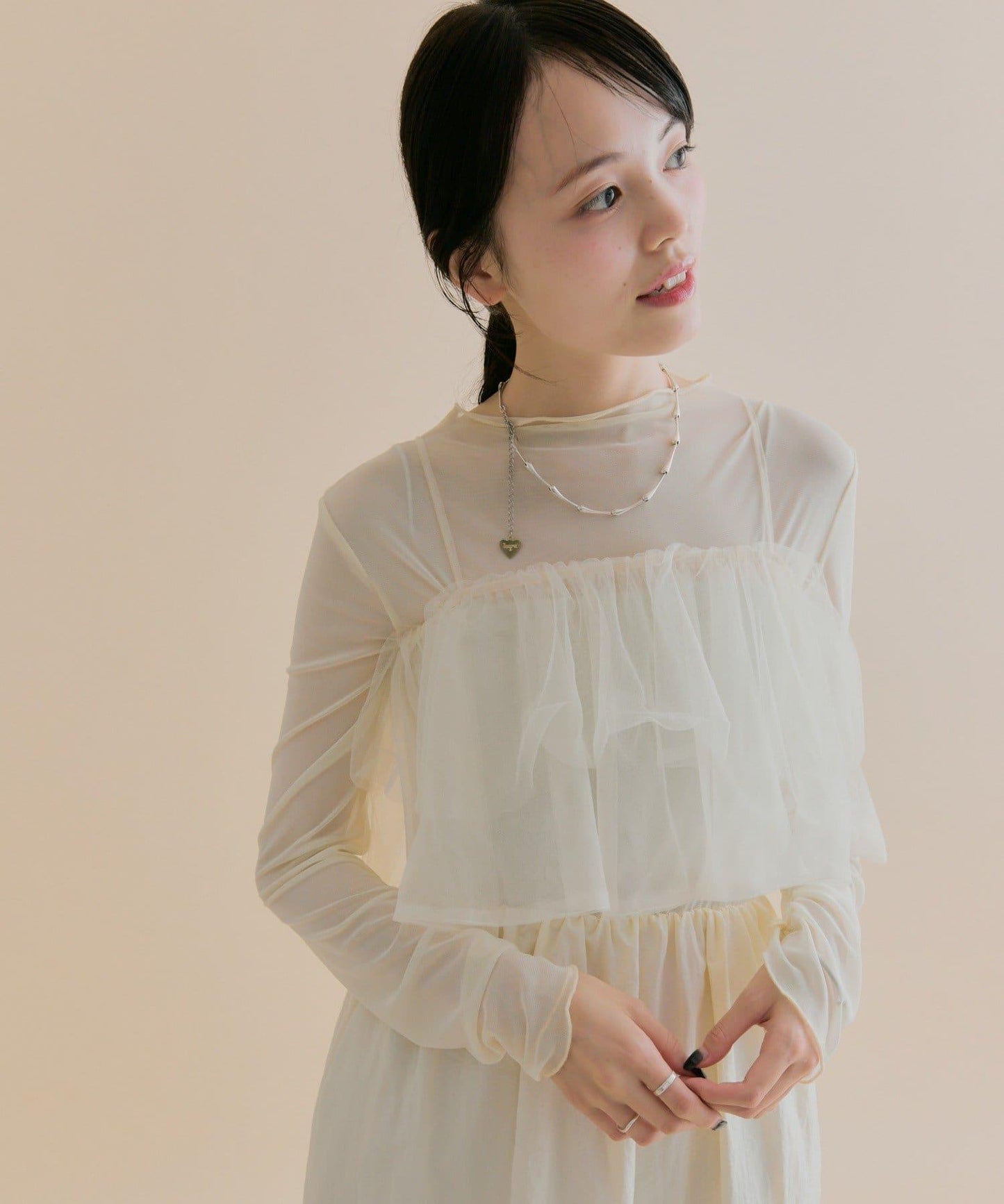 11/1（週六）12:00開始！【數量限定】【森川企畫】網紗吊帶連衣裙套裝