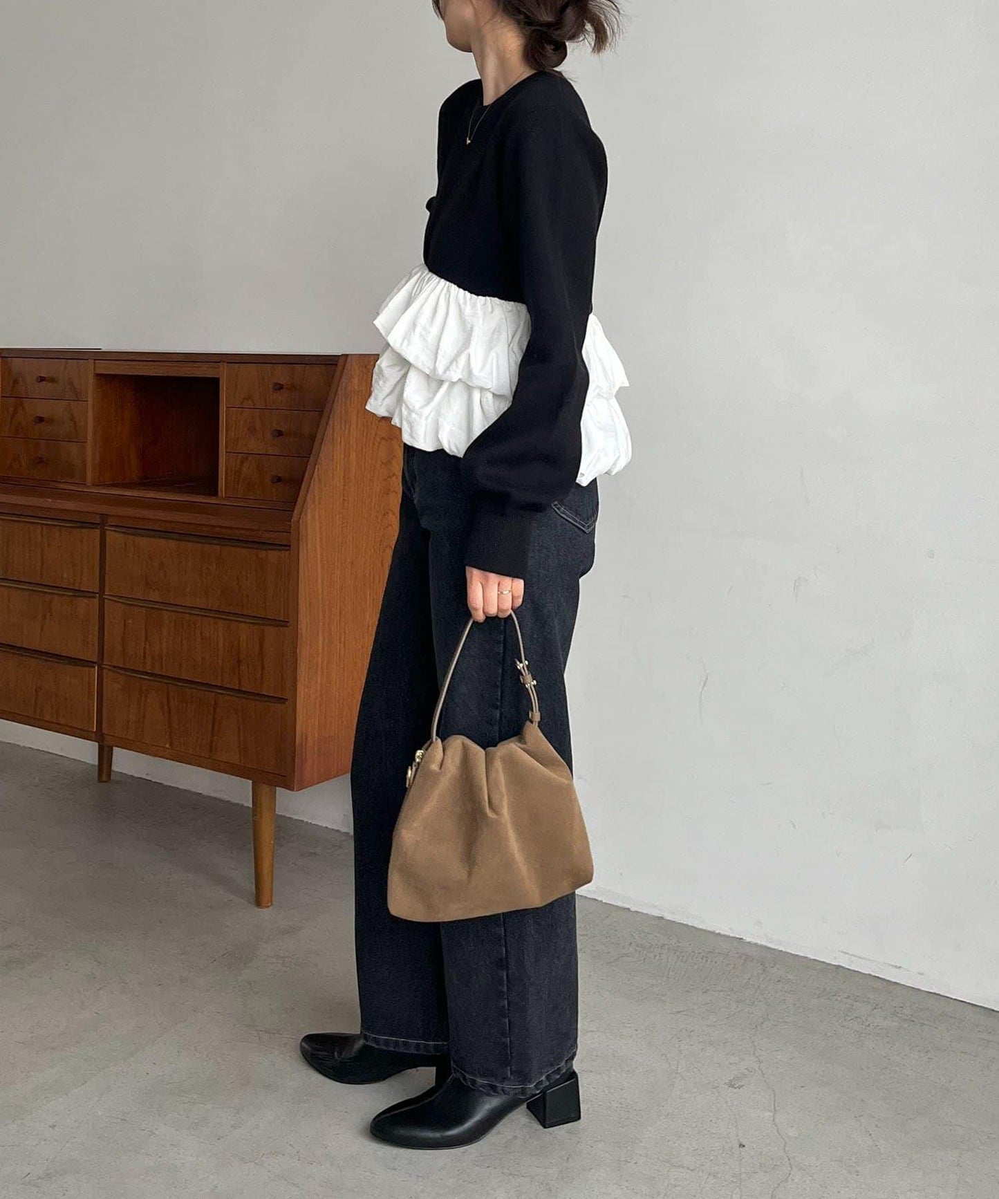 泡泡層疊套頭衫