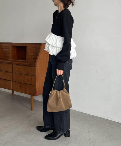 泡泡層疊套頭衫